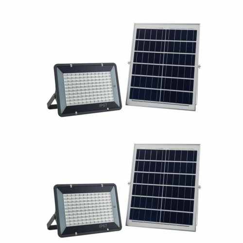 Optex - PROJECTEUR SOLAIRE LED 1500 LUMENS 15W + Panneau solaire 25W avec détecteur garage, façades, porches IP67. Optex  - Panneaux solaires flexibles