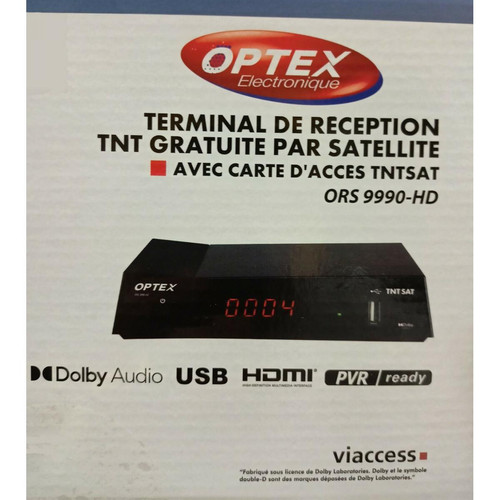 Optex RECEPTEUR TNT PAR SATELLITE TNTSAT OPTEX ORS 9990-HD (SANS CARTE TNTSAT)