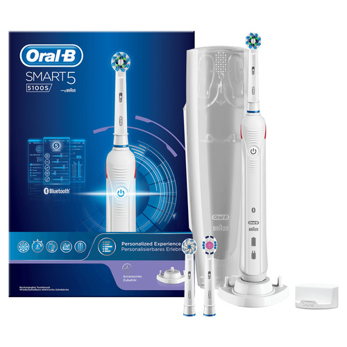 Brosse à dents électrique Oral-B Smart 5 5100S White Brosse À Dents Électrique Par Braun
