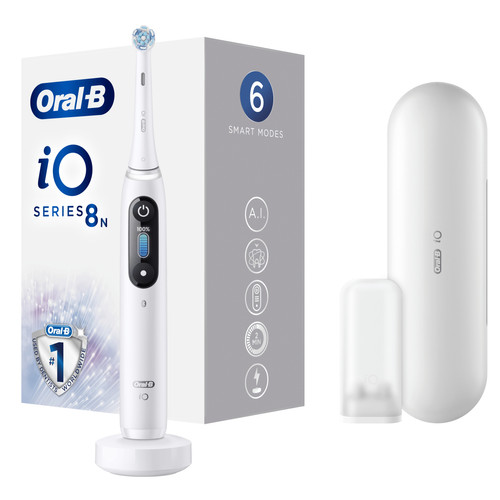 Oral-B - Oral-B iO Series 8n Adulte Brosse à dents vibrante Blanc Oral-B  - Oral b pro 2000 Brosse à dents électrique