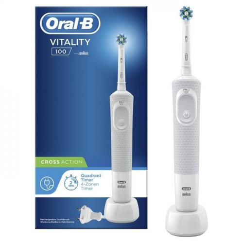 Oral-B - Brosse a Dent Electrique Oral-B Vitality 100  Blanche Oral-B  - Electroménager