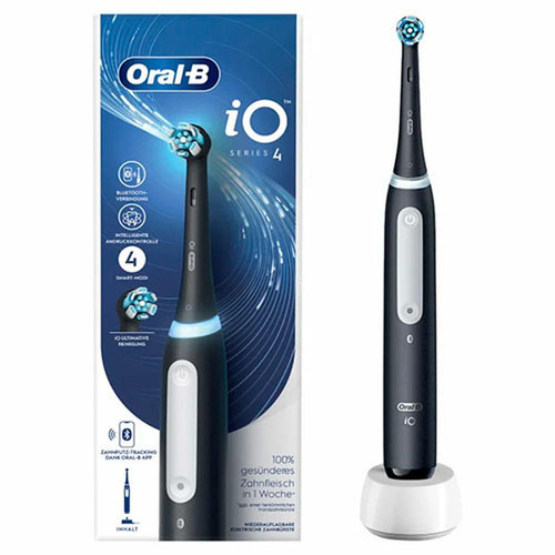 Oral-B - Brosse à dents électrique Oral-B iO Series 4 Noir Oral-B  - Bonnes affaires Accessoires Hygiène dentaire