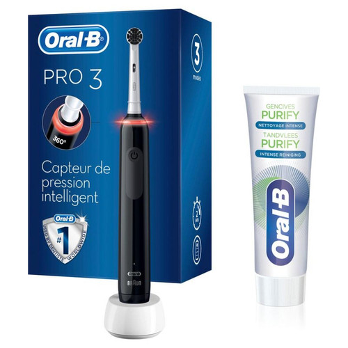 Oral-B - Brosse à dents électrique ORAL-B PRO 3800 Pure clean - Oral-B