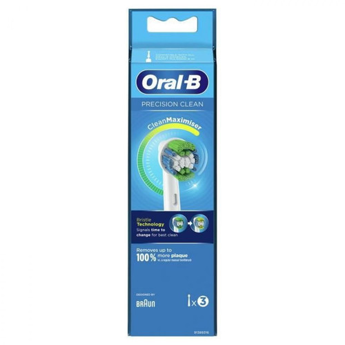 Oral-B Oral-B Brossette de Rechange Precision Clean Maximiser, Pour Brosse a Dents Électrique, Elimination de la plaque dentaire, Pack