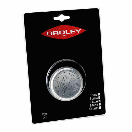 Oroley - Filtre pour cafetière italienne Oroley Rechange 6 Tasses - Dosettes, supports