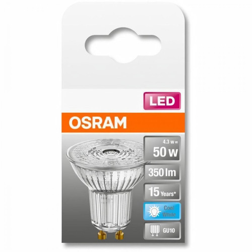 Ampoules LED Osram OSRAM Spot PAR16 LED 36° verre 4,3W=50 GU10 froid