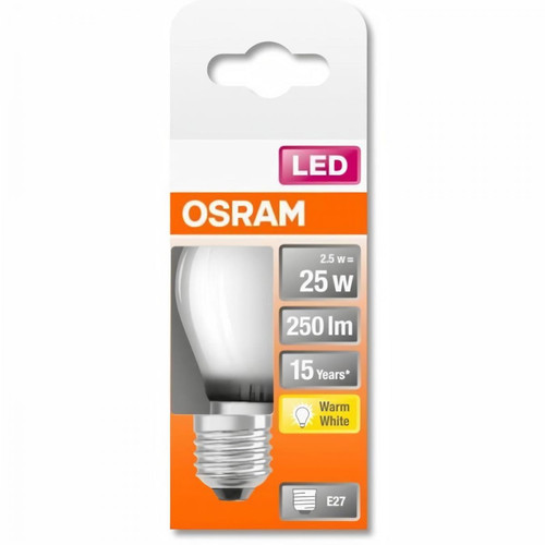 Osram - OSRAM Ampoule LED Sphérique verre dépoli 2,5W=25 E27 chaud Osram  - Ampoules LED Osram