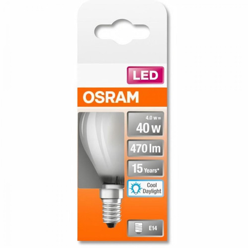Osram - OSRAM Ampoule LED Sphérique verre dépoli 4W=40 E14  lumiere du jour Osram  - Ampoules LED Osram