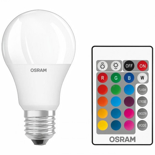 Osram OSRAM BTE2 Ampoule LED STAR+ Std RGBW dép radiateur var 9W=60 E27 ch