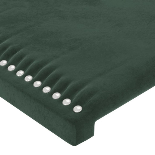 Têtes de lit Lot de 2 Têtes de lit design pour chambre - Décoration de lit Vert foncé 100x5x78/88 cm Velours -MN65522