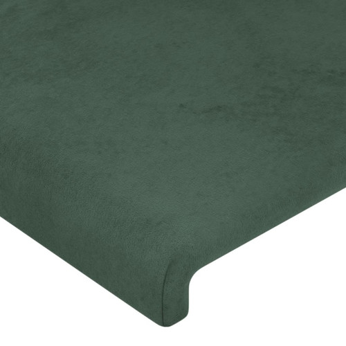 Têtes de lit Lot de 4 Têtes de lit design pour chambre - Décoration de lit Vert foncé 100x5x78/88 cm Velours -MN86171