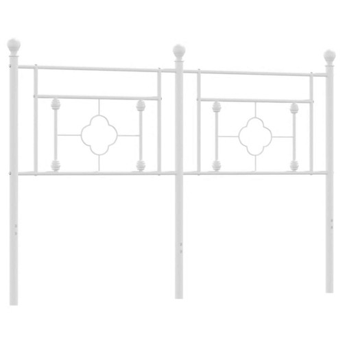 Maison Chic - Tête de lit moderne pour chambre - Décoration de lit métal blanc 135 cm -MN44644 Maison Chic  - Têtes de lit