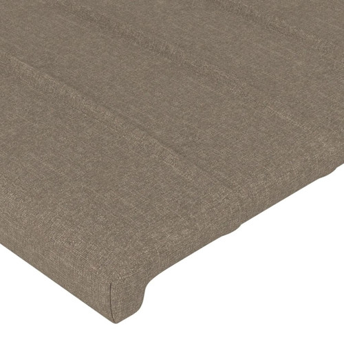 Têtes de lit Tête de lit moderne pour chambre - Décoration de lit Taupe 100x5x78/88 cm Tissu -MN98596