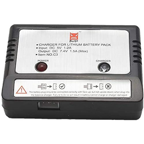 Batteries et chargeurs 1 Pièce Original USB Balance Chargeur pour 7.4V 1800mAh Batterie au Lithium pour MJX B5W Bug 5W RC