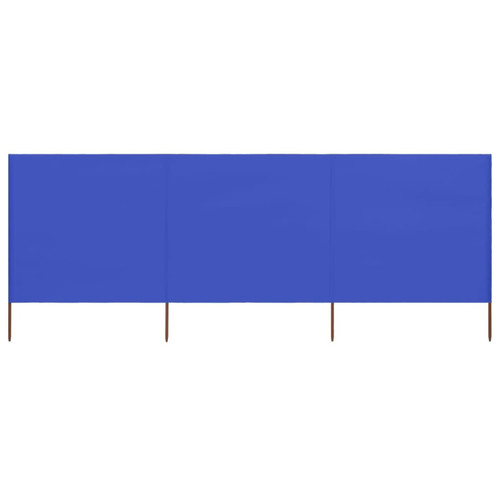 Maison Chic - Paravent/Cloison de séparation 3 panneaux Tissu 400 x 80 cm Bleu azuré -MN30400 Maison Chic  - Maison Bleu petrole