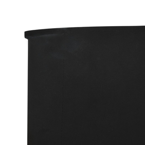 Paravents Paravent/Cloison de séparation 3 panneaux Tissu 400 x 80 cm Noir -MN52727