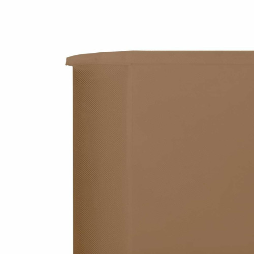 Paravents Paravent/Cloison de séparation 3 panneaux Tissu 400 x 120 cm Taupe -MN76718