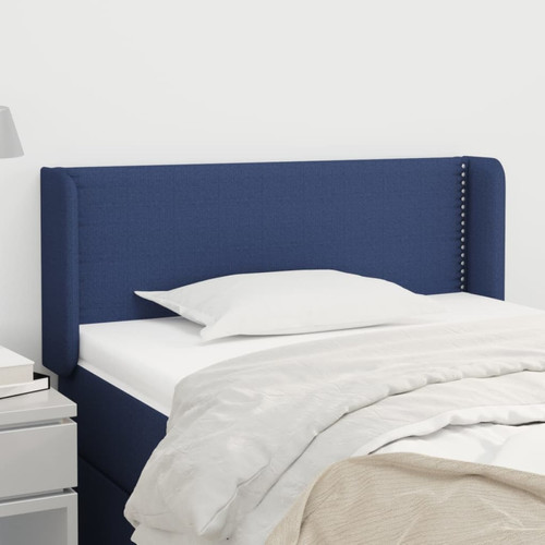 Maison Chic - Tête de lit scandinave avec oreilles,meuble de chambre Bleu 103x16x78/88 cm Tissu -MN63797 Maison Chic  - Têtes de lit