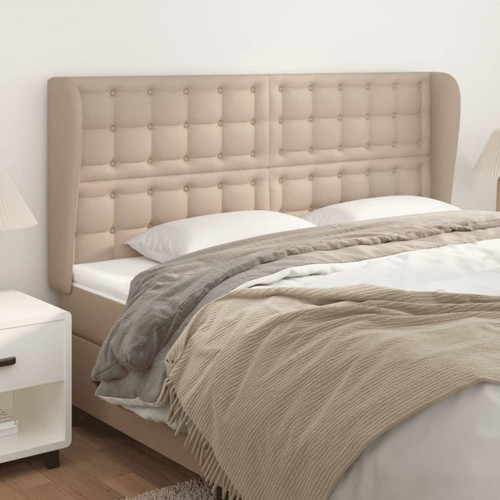 Maison Chic - Tête de lit scandinave avec oreilles,meuble de chambre Cappuccino 183x23x118/128 cm -MN42670 Maison Chic  - Têtes de lit