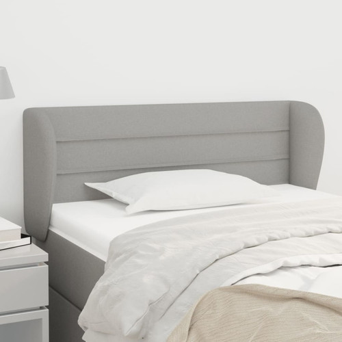 Maison Chic - Tête de lit scandinave avec oreilles,meuble de chambre Gris clair 83x23x78/88 cm Tissu -MN45870 Maison Chic  - Literie