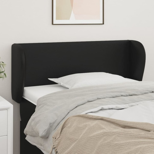 Maison Chic - Tête de lit scandinave avec oreilles,meuble de chambre Noir 83x23x78/88 cm Similicuir -MN13499 Maison Chic  - Têtes de lit