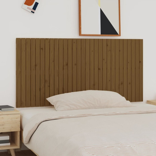 Maison Chic - Tête de lit scandinave pour lit adulte,Meuble de chambre murale Marron miel 185x3x90 cm Bois massif de pin -MN94462 Maison Chic  - Lit pliant dans meuble