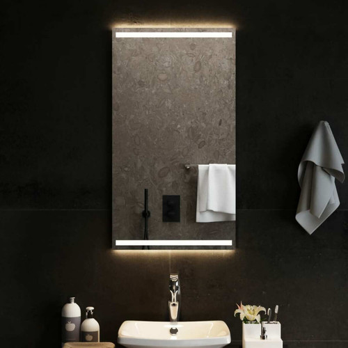 Maison Chic - Miroir à LED,Miroir Lumineux LED pour salle de bain,Miroir decoration 50x90 cm -MN92557 Maison Chic  - Miroir de salle de bain Lumineux