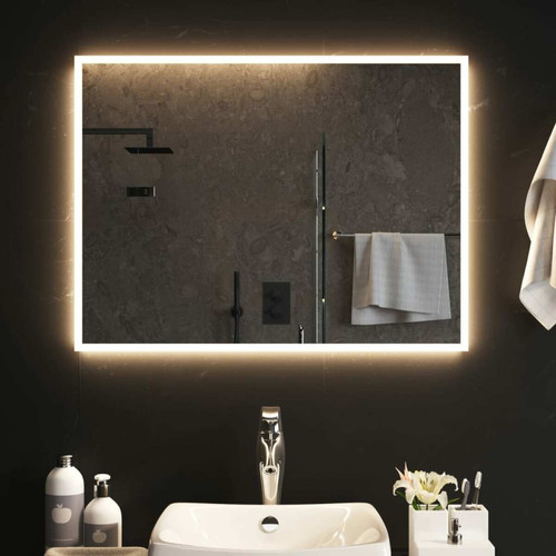 Maison Chic - Miroir à LED,Miroir Lumineux LED pour salle de bain,Miroir decoration 80x60 cm -MN80546 Maison Chic  - Plomberie Salle de bain