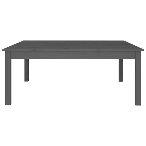 Maison Chic Table basse,Table Console Table d'appoint, Table pour salon Gris 100x100x40 cm Bois massif de pin -MN59034