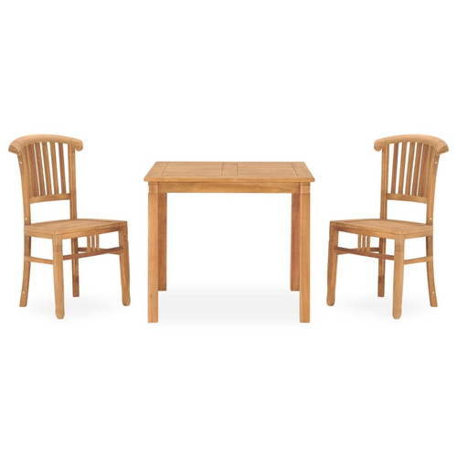 Other - Salle à manger de jardin 3 pcs,Table et chaise à dîner Bois de teck solide -MN18864 Other  - Table chaises teck