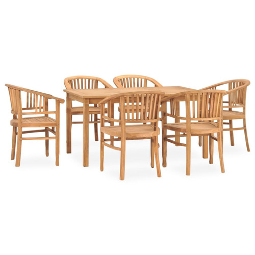 Other - Salle à manger de jardin 7 pcs,Table et chaise à dîner Bois de teck solide -MN81669 Other  - Table chaises teck