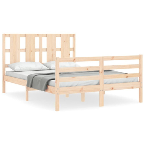 Maison Chic - Cadre/structure de lit avec tête de lit pour adulte - Lit Moderne Chambre double bois massif -MN83657 Maison Chic  - Cadres de lit