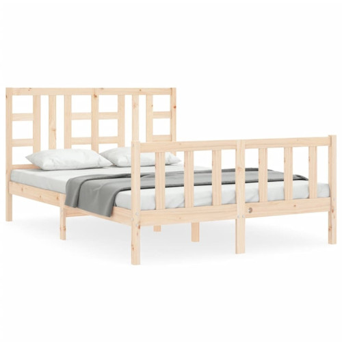 Maison Chic - Cadre/structure de lit avec tête de lit pour adulte - Lit Moderne Chambre double bois massif -MN13146 Maison Chic  - Maison
