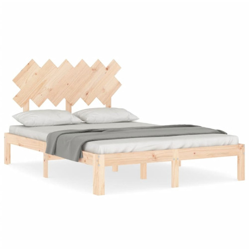 Maison Chic - Cadre/structure de lit avec tête de lit pour adulte - Lit Moderne Chambre double bois massif -MN97244 Maison Chic  - Maison