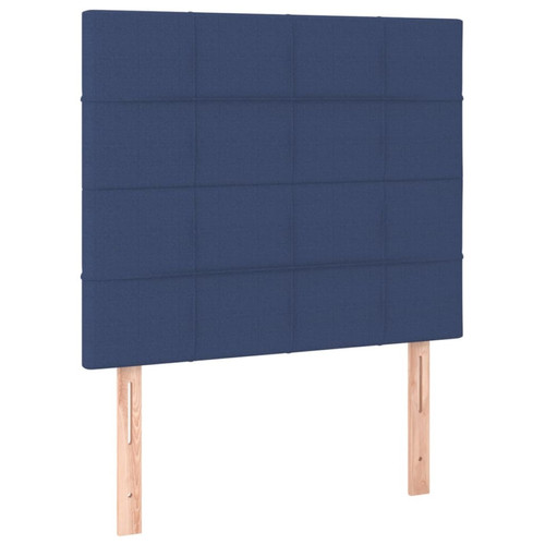 Têtes de lit Maison Chic Lot de 2 Têtes de lit design Bleu pour chambre - Décoration de lit 80x5x78/88 cm Tissu -MN46761