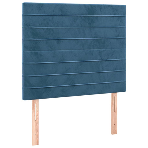 Maison Chic - Lot de 2 Têtes de lit design Bleu pour chambre - Décoration de lit foncé 80x5x78/88 cm Velours -MN91650 Maison Chic  - Maison Bleu petrole