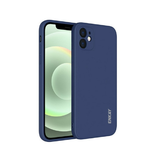 Other - Coque en silicone liquide ordinaire anti-goutte bord droit bleu pour votre Apple iPhone 12 mini Other  - Accessoire Smartphone