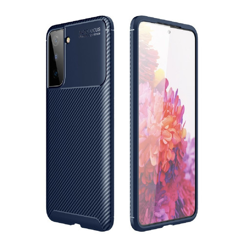 Other - Coque en TPU fibre de carbone d'absorption des chocs bleu pour votre Samsung Galaxy S30 Other  - Coque Galaxy S6 Coque, étui smartphone