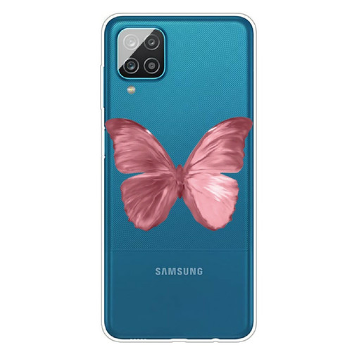 Other - Coque en TPU impression de motif flexible papillon rose pour votre Samsung Galaxy A12 Other  - Marchand Magunivers