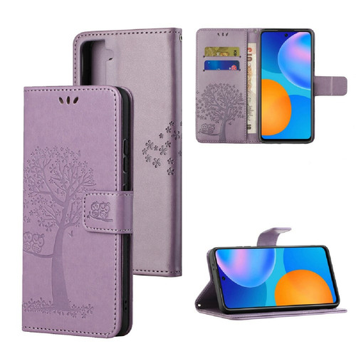 Other - Etui en PU impression chouette arboricole avec support violet pour votre Samsung Galaxy S21/S30 Other  - Marchand Magunivers