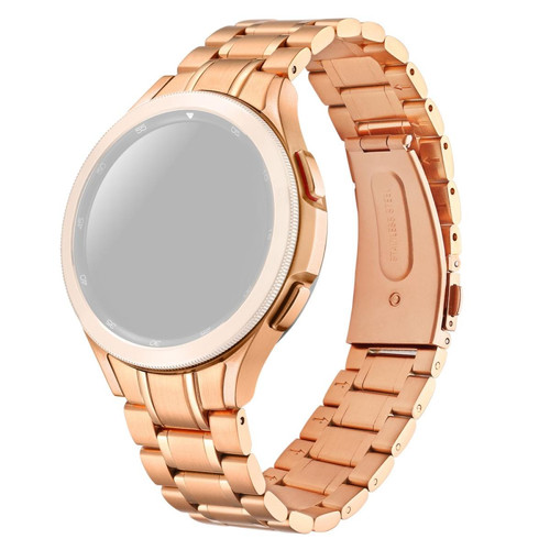 Other - Bracelet en métal 5 perles, or rose pour votre Samsung Galaxy Watch4 40mm/44mm/Watch4 Classic 42mm/46mm Other - Montre et bracelet connectés