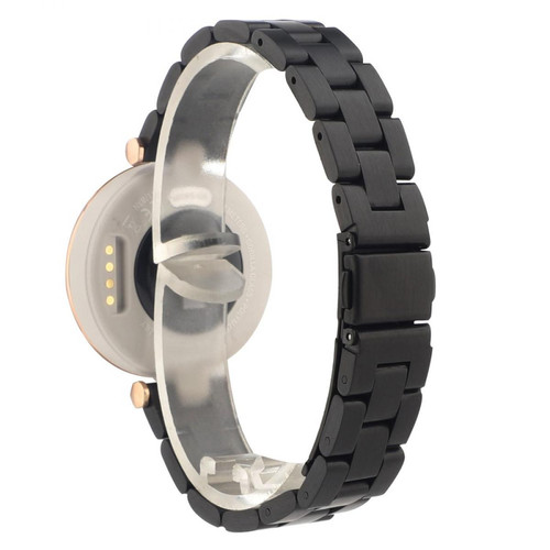 Other - Bracelet en métal Ajustable noir pour votre Garmin Lily - Accessoires bracelet connecté