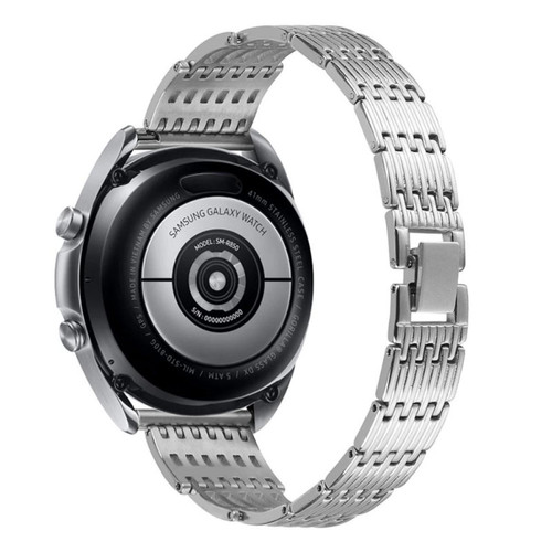 Accessoires montres connectées Other Bracelet en métal décor en strass, argent pour votre Samsung Gear S3 Frontier
