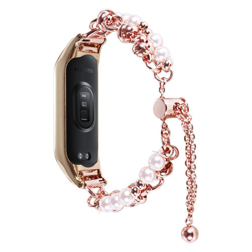 Other - Bracelet en métal réglable pour votre Xiaomi Mi Band 5/6 - or rose Other  - Objets connectés