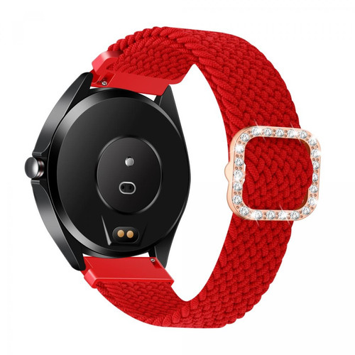 Other - Bracelet en nylon tressée en strass réglable 20mm rouge pour votre Samsung Galaxy Watch Active Other  - Marchand Magunivers