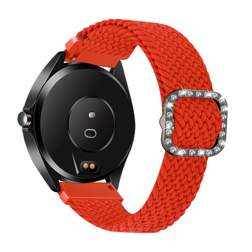 Other - Bracelet en nylon tressée réglable en strass de 22 mm rouge-orange pour votre Samsung Gear S3 Classic/S3 Frontier/Galaxy Watch 46mm - Samsung gear s3 frontier