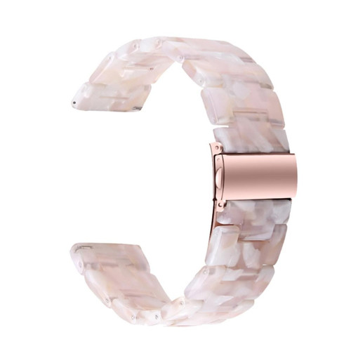Other - Bracelet en résine 20mm, rose/blanc pour votre Garmin Vivoactive 3/Vivoactive 3 Music/Venu Other  - Montre et bracelet connectés