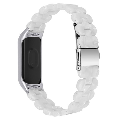 Other - Bracelet en résine avec boucle, blanc pour votre Xiaomi Mi Band 5/Band 6 Other - Accessoires montres connectées