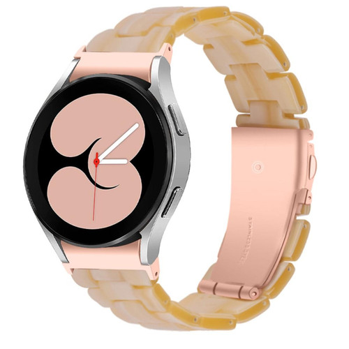 Other - Bracelet en résine ivoire pour votre Samsung Galaxy Watch4 Active 40mm/44mm/Watch4 Classic 42mm/46mm Other  - Objets connectés