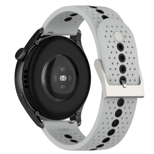 Other - Bracelet en silicone 20 mm, bicolore, gris/noir pour votre Huawei Watch GT3 42mm/Samsung Galaxy Watch 42mm Other  - Objets connectés
